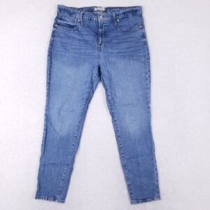 Madewell 9" High-Rise Skinny‎ Jeans Blue Medium Wash Denim Size 31 Fair Trade
